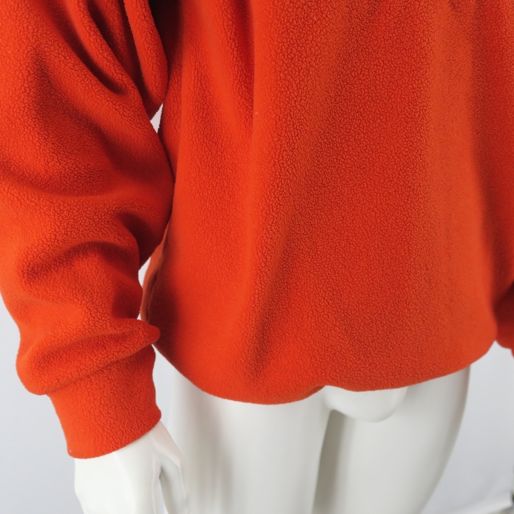 Nautica Competition 1/4 Zip Fleece Pullover Sweater Mens Small Orange - Picture 3 of 9